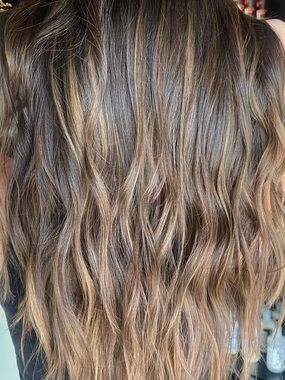 Rooted Burnett hair extension wefts